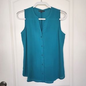💥3/$30💥 NWOT Adrianna Papell Turquoise Sleeveless Blouse